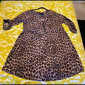 NWT Super comfortable animal print dress!!